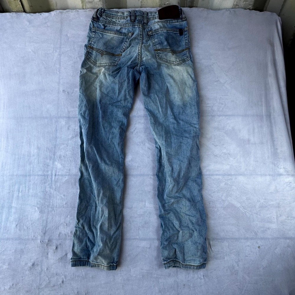 Buffalo Skinny Fit Jeans Women's 12 Blue Denim Streetwear Embroidered Casual
